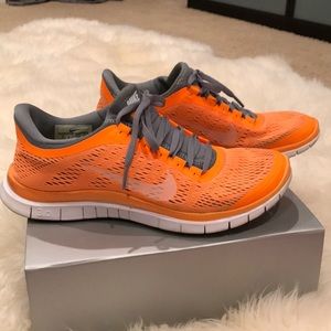 Orange Nike Free 3.0